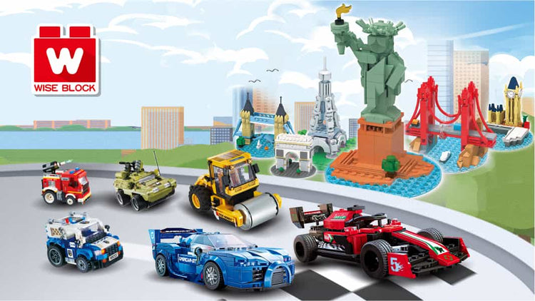 Wise Block, Stem building block set with RC, STEAM toys, buildable cars, rc remote control