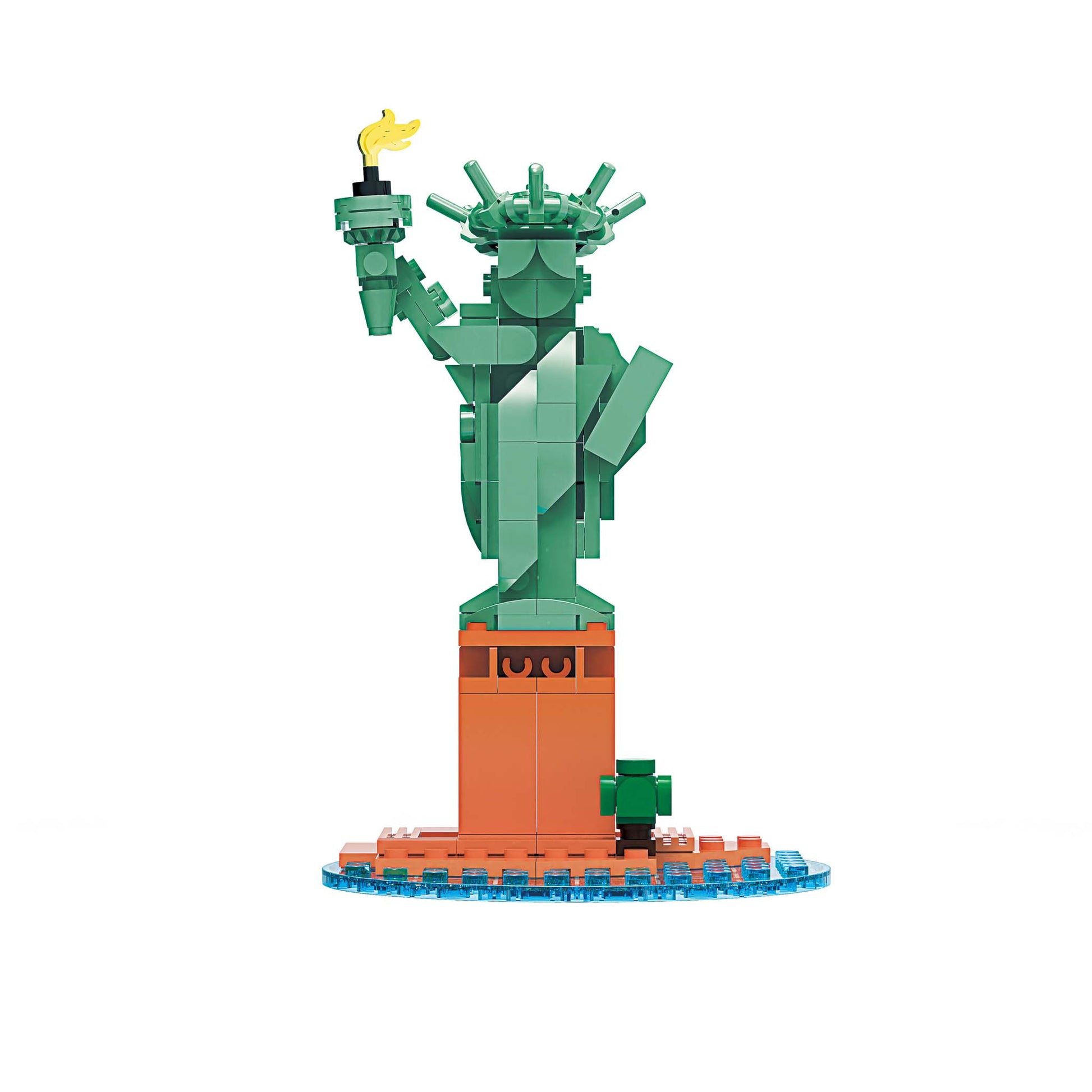 Alpha Toys Building Block Set, Buildable Famous Landmark around the world, USA, FRANCE, UK, Statue of Liberty , Golden Gate Bridge, Eiffel Tower, Arc de Triomphe, Big Ben, Tower Bridge, Culture leaning for kids ages 8+