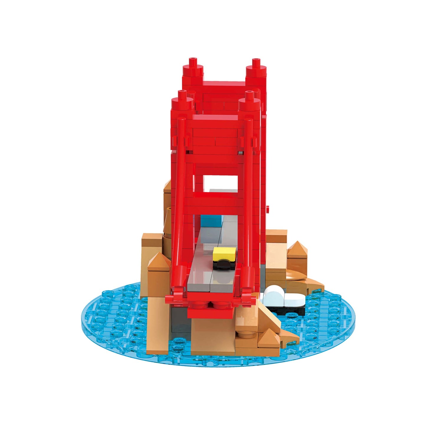 Alpha Toys Building Block Set, Buildable Famous Landmark around the world, USA, FRANCE, UK, Statue of Liberty , Golden Gate Bridge, Eiffel Tower, Arc de Triomphe, Big Ben, Tower Bridge, Culture leaning for kids ages 8+