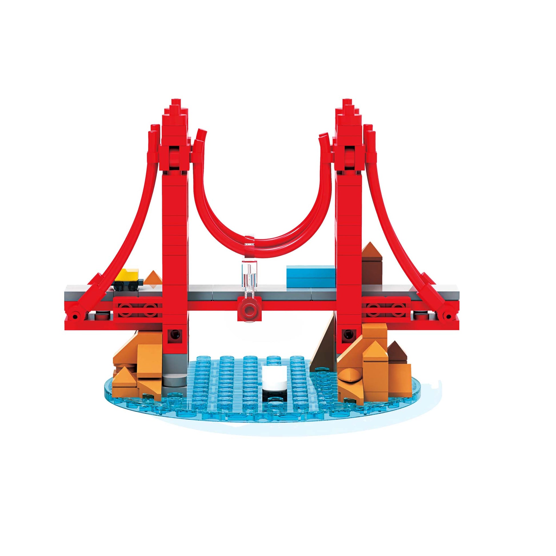 Alpha Toys Building Block Set, Buildable Famous Landmark around the world, USA, FRANCE, UK, Statue of Liberty , Golden Gate Bridge, Eiffel Tower, Arc de Triomphe, Big Ben, Tower Bridge, Culture leaning for kids ages 8+