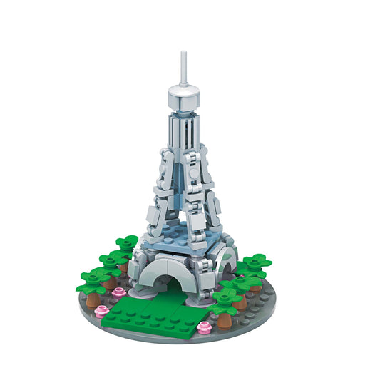 Alpha Toys Building Block Set, Buildable Famous Landmark around the world, USA, FRANCE, UK, Statue of Liberty , Golden Gate Bridge, Eiffel Tower, Arc de Triomphe, Big Ben, Tower Bridge, Culture leaning for kids ages 8+