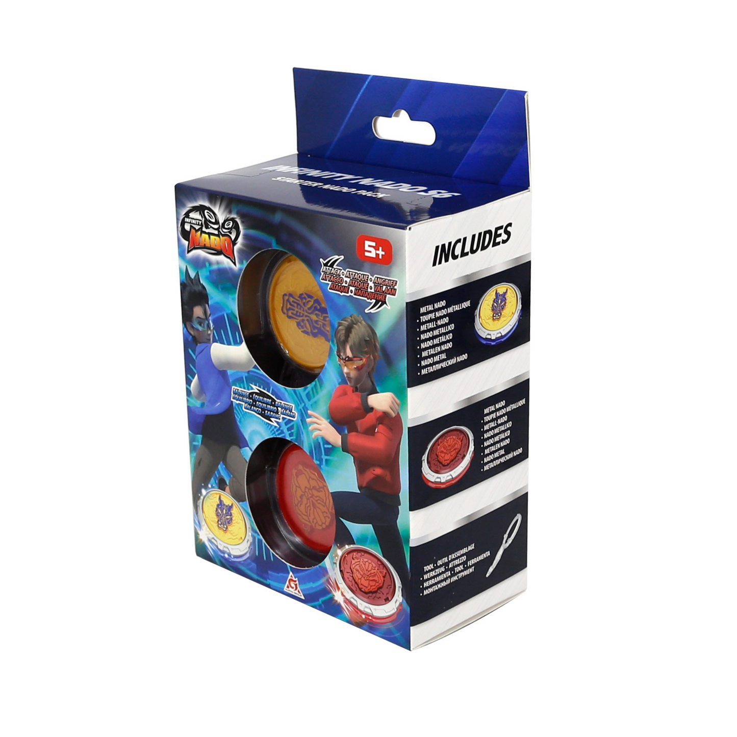 Alpha Toys, Infinity Nado, Nado, Innovative Battling Tops Battle Set, Customized Spinning Tops, For Kids ages 5+