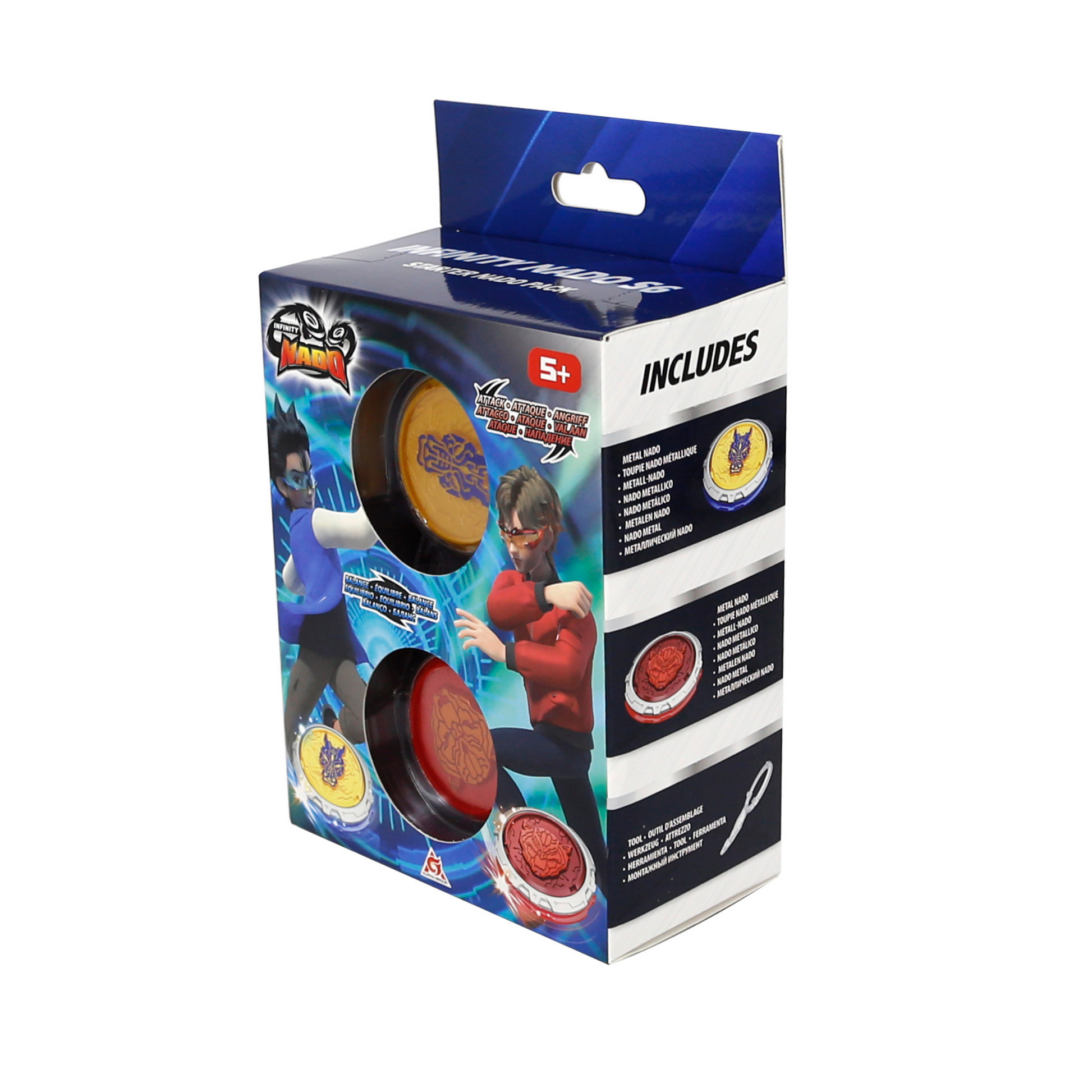 Alpha Toys, Infinity Nado, Nado, Innovative Battling Tops Battle Set, Customized Spinning Tops, For Kids ages 5+