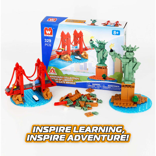 Wise Block Famous Landmark Series - USA - 2 Packs