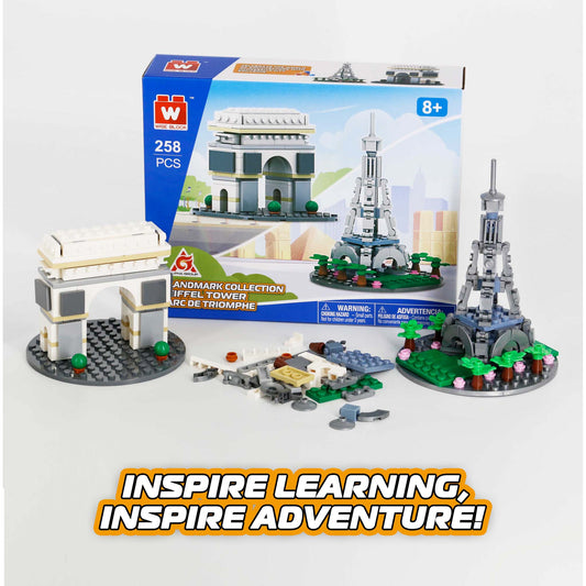 Wise Block Famous Landmark Series - France - 2 Packs