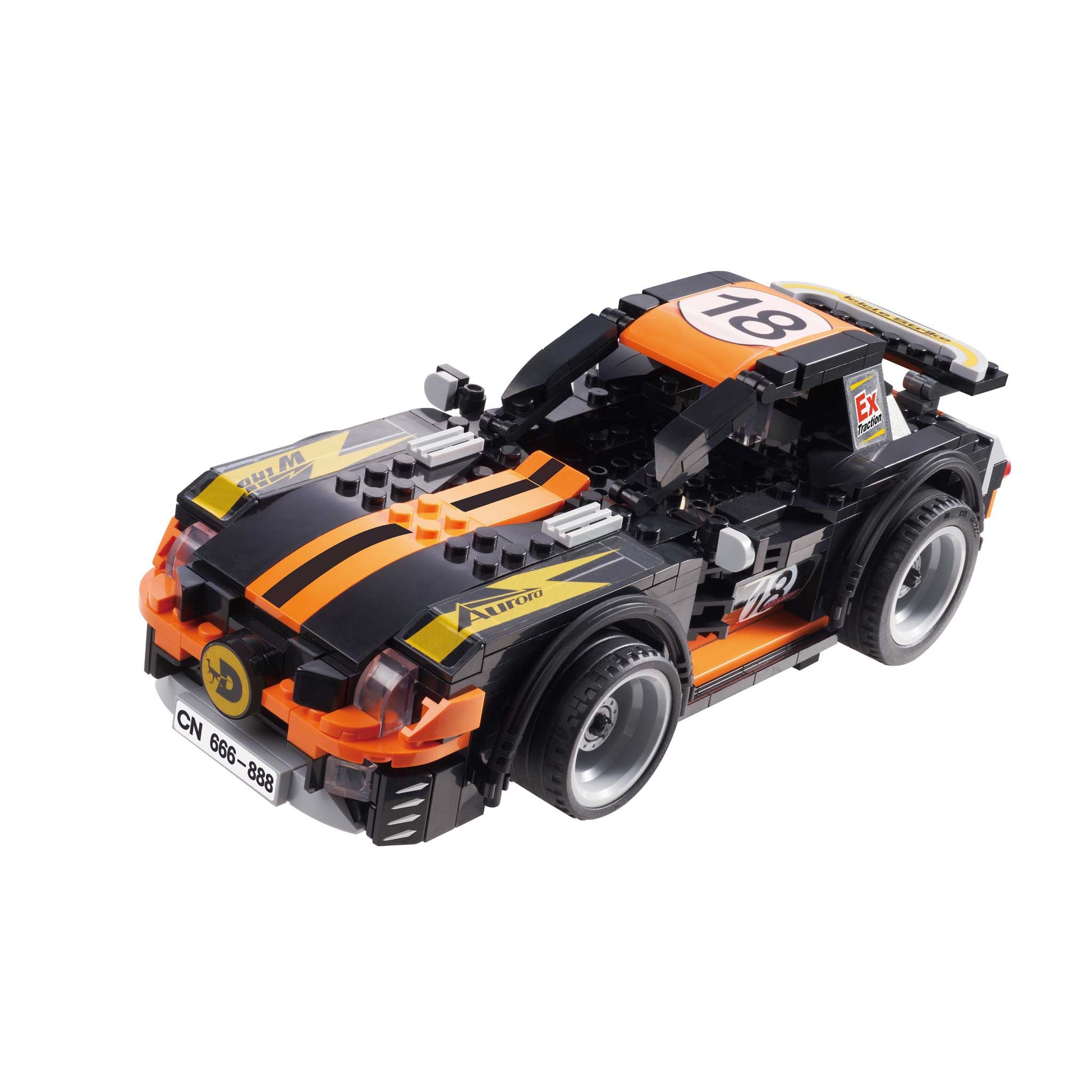Alpha Toys Wise Block RC Sports Car, Buildable Remote Control STEM Toy for Ages 8+