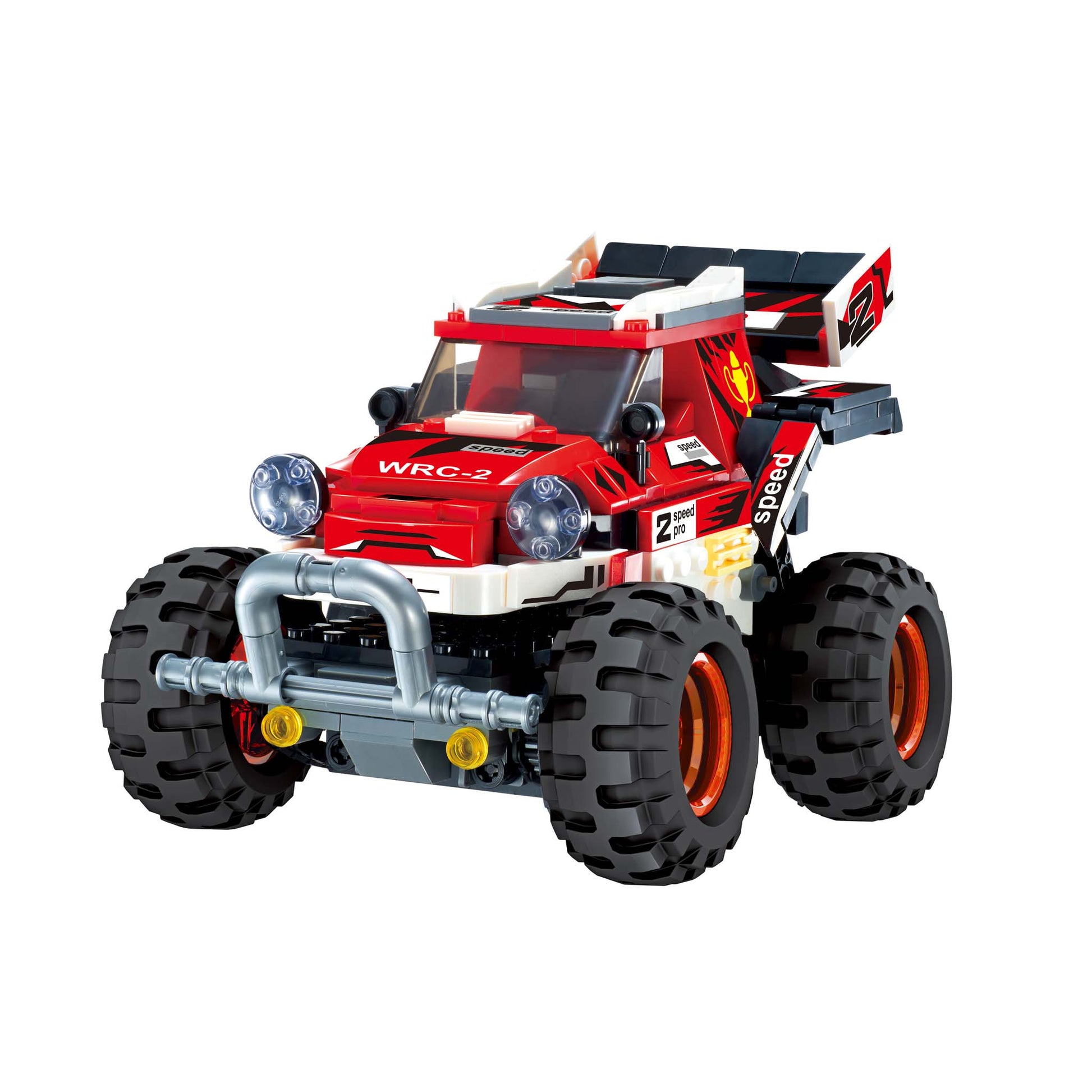 Alpha Toys Wise Block RC Off-Road Stunt Racer, RC STEM Building Blocks Toy for Ages 8+