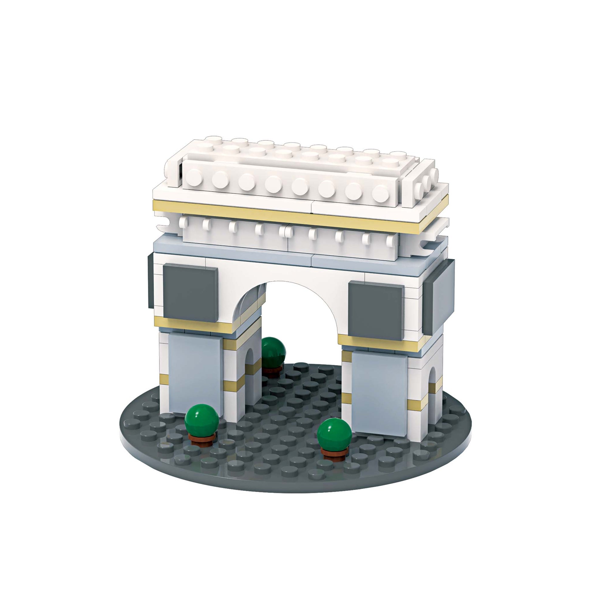 Alpha Toys Building Block Set, Buildable Famous Landmark around the world, USA, FRANCE, UK, Statue of Liberty , Golden Gate Bridge, Eiffel Tower, Arc de Triomphe, Big Ben, Tower Bridge, Culture leaning for kids ages 8+