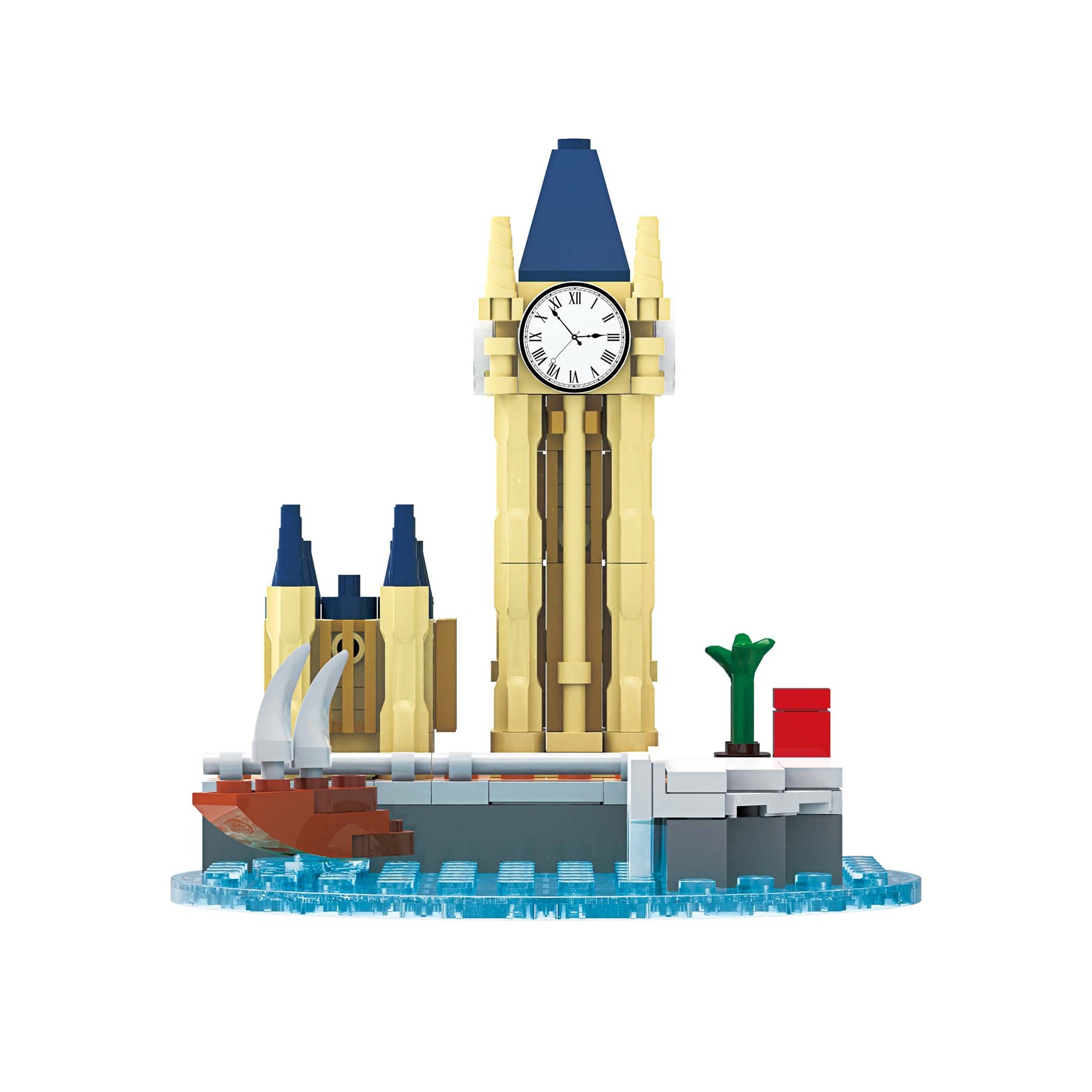 Alpha Toys Building Block Set, Buildable Famous Landmark around the world, USA, FRANCE, UK, Statue of Liberty , Golden Gate Bridge, Eiffel Tower, Arc de Triomphe, Big Ben, Tower Bridge, Culture leaning for kids ages 8+