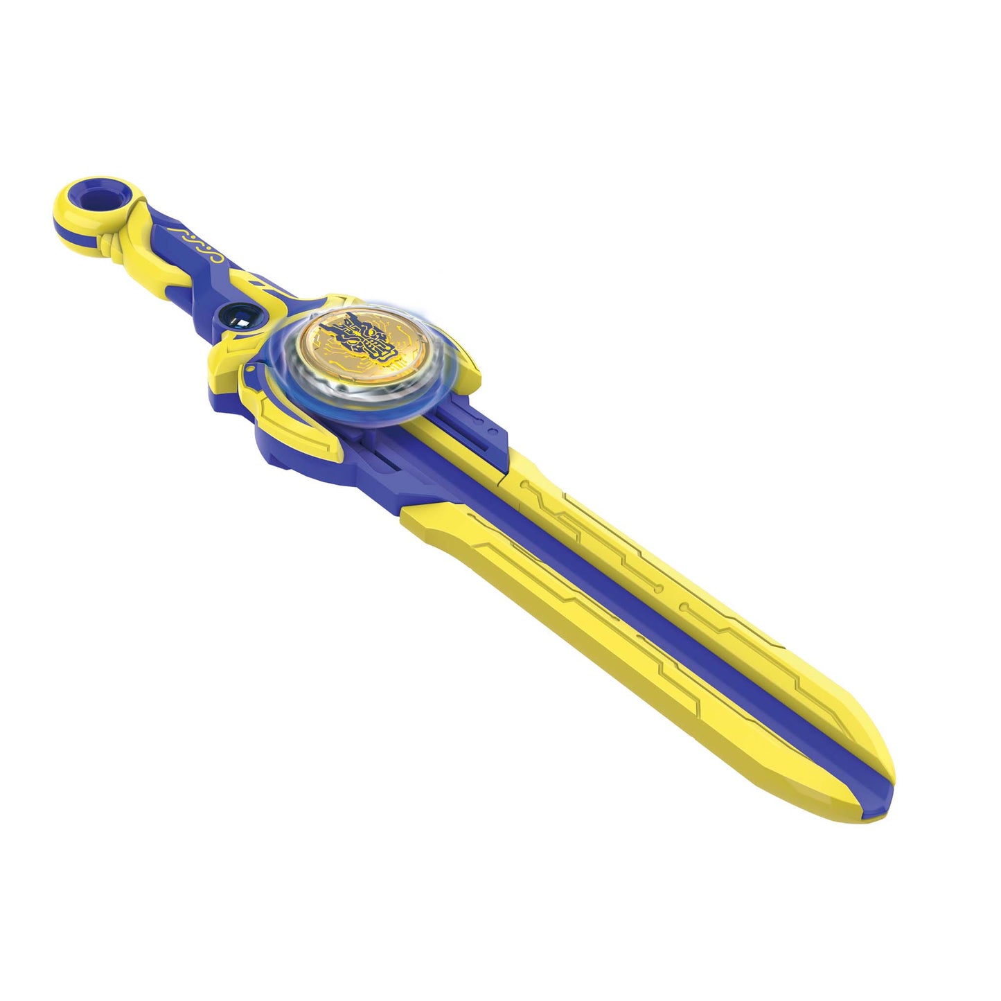 Alpha Toys, Infinity Nado, Nado, Battling Tops Battle Set, Bule and Yellow Spinning Tops, Innovative swords launcher, For Kids ages 5+