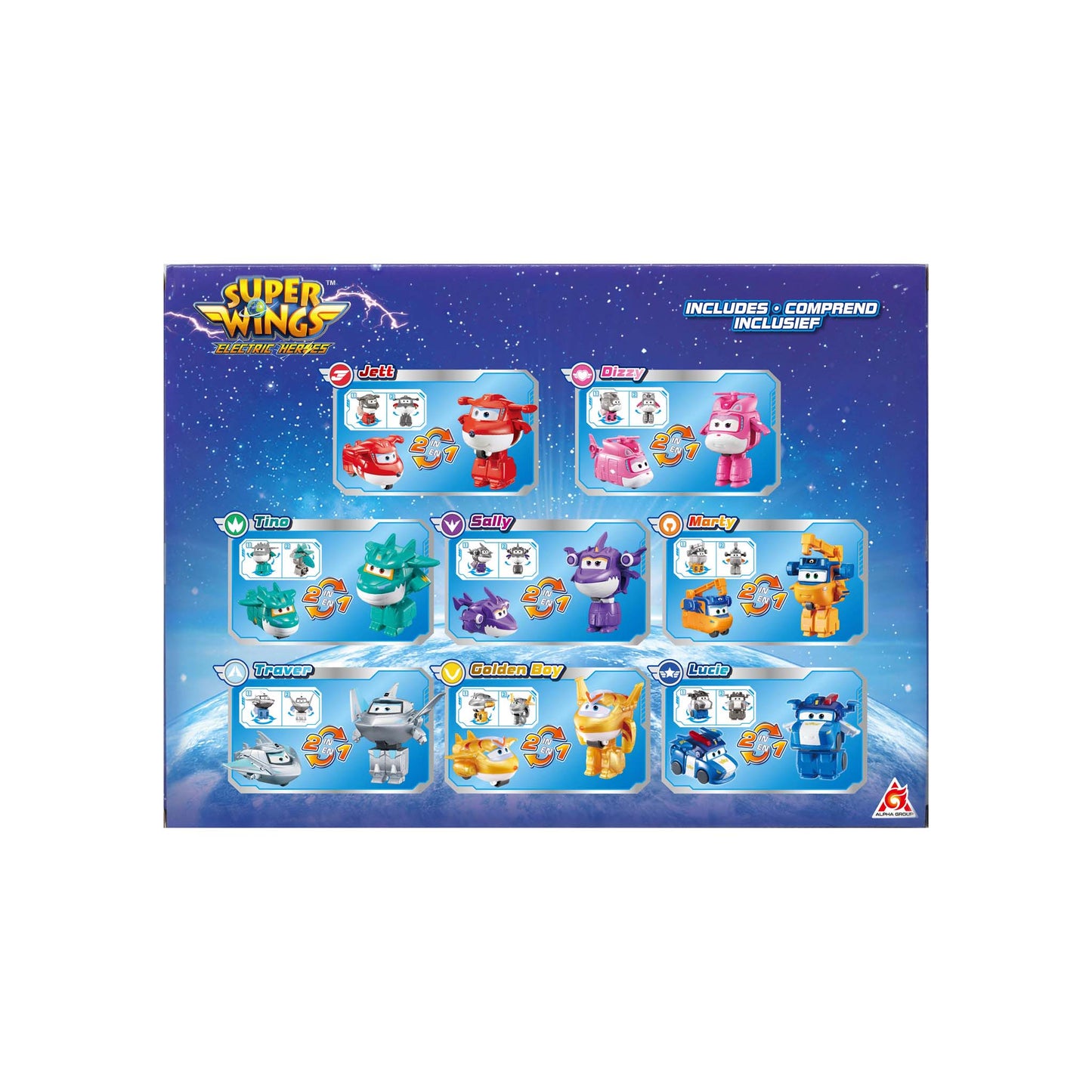 Super Wings 2" Transform-a-Bots 8-Pack (Season 8)