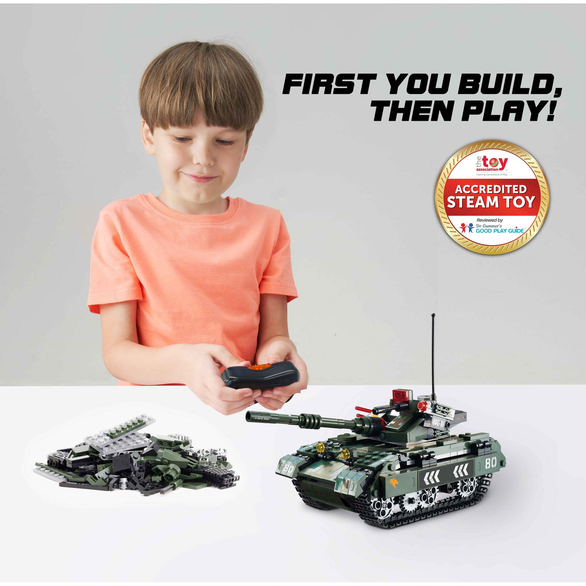 Wise Block Military Tank – STEM Building Set for Ages 8+ – Alpha Toys