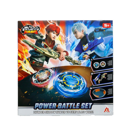 Infinity Nado Power Battle Set - Thunder Shadow Hunter vs Fiery Blast Wheel
