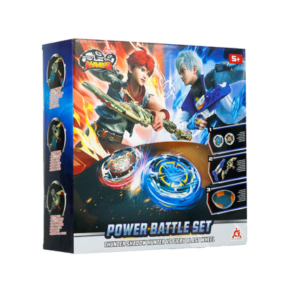 Infinity Nado Power Battle Set - Thunder Shadow Hunter vs Fiery Blast Wheel