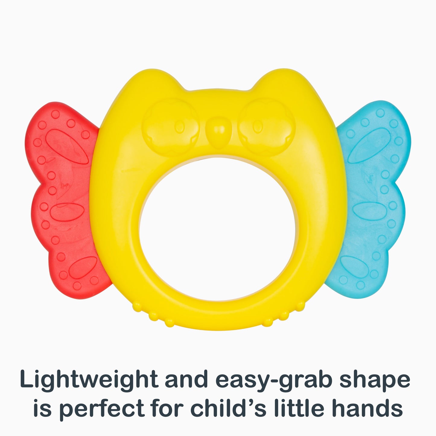 Lightweight and easy-grab shape is perfect for child’s little hands with the Smart Steps Tiny Nibbles 5-Pack Teethers