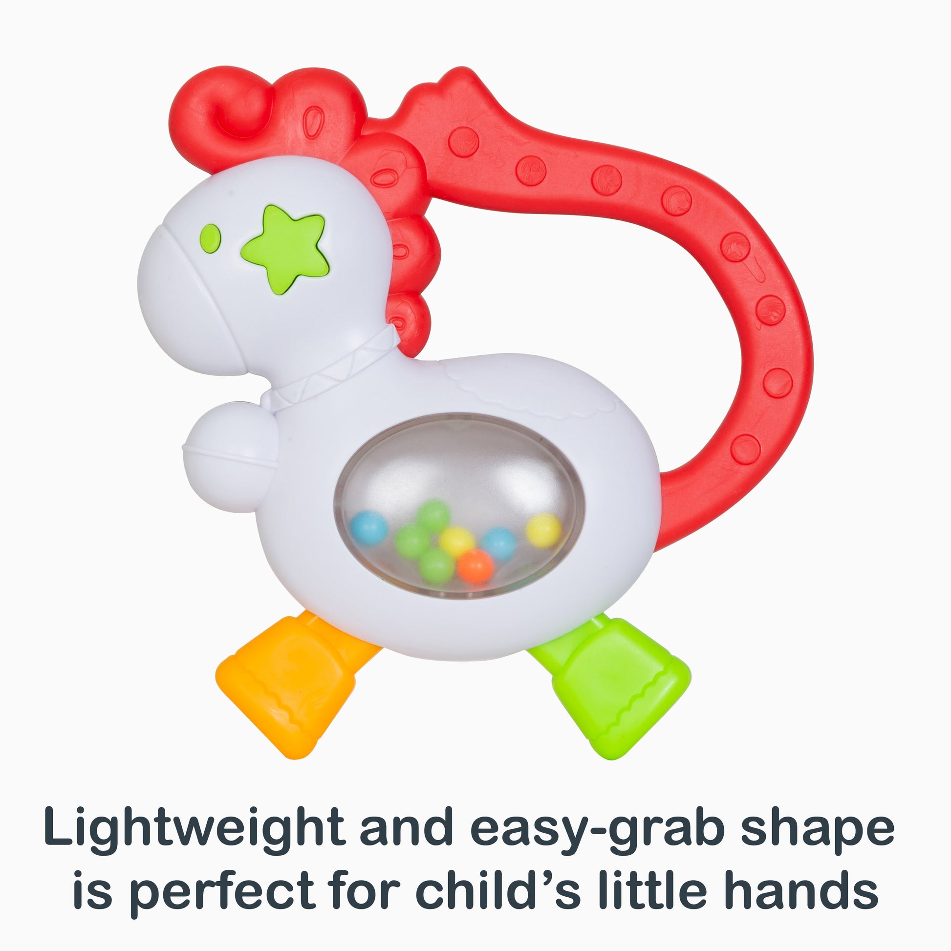 Lightweizght and easy-grab shape is perfect for child’s little hands from the Smart Steps Tiny Nibbles 10-Pack Teethers