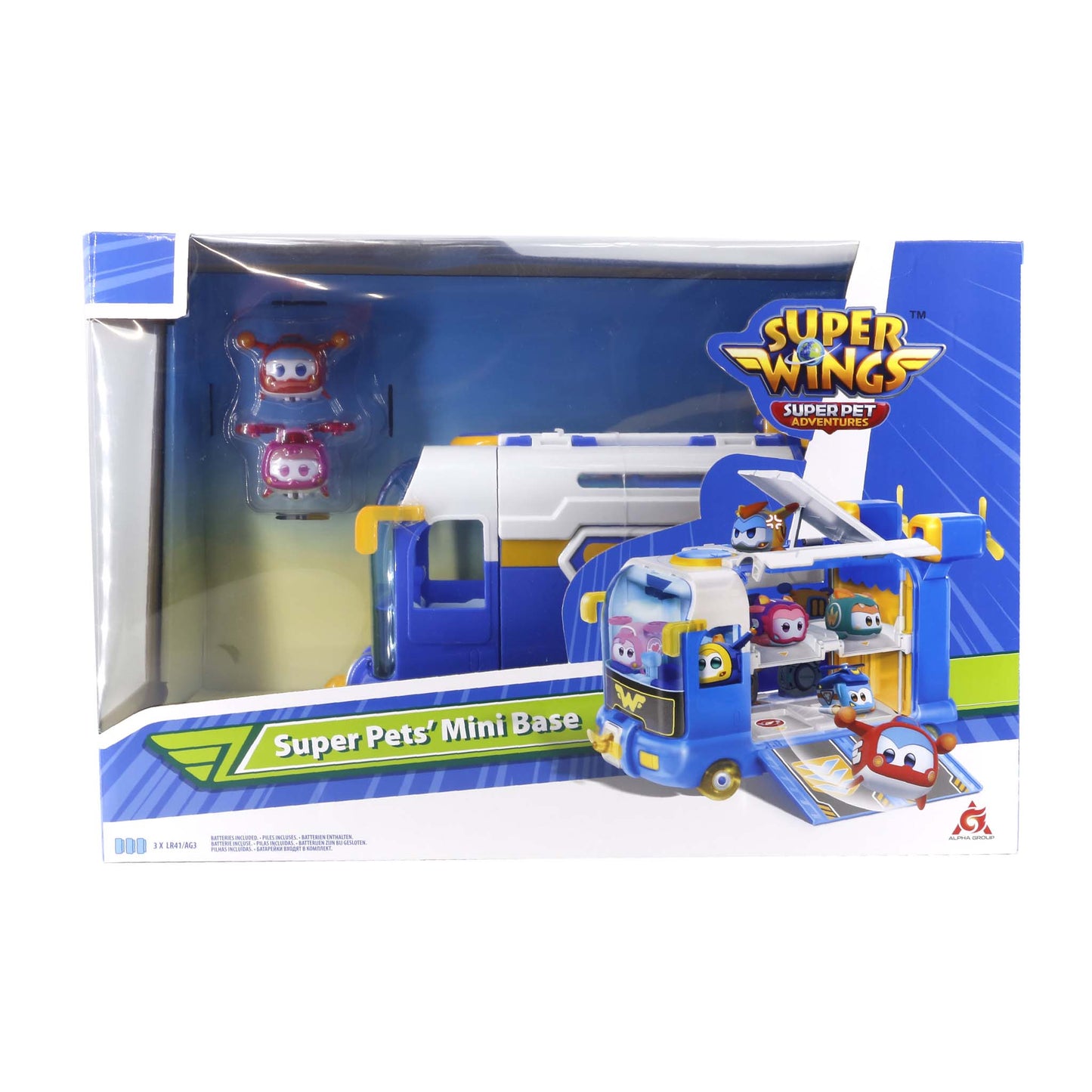 Super Wings Super Pets’ Mini Base (with one Super Pet Jett + one Super Pet Dizzy)