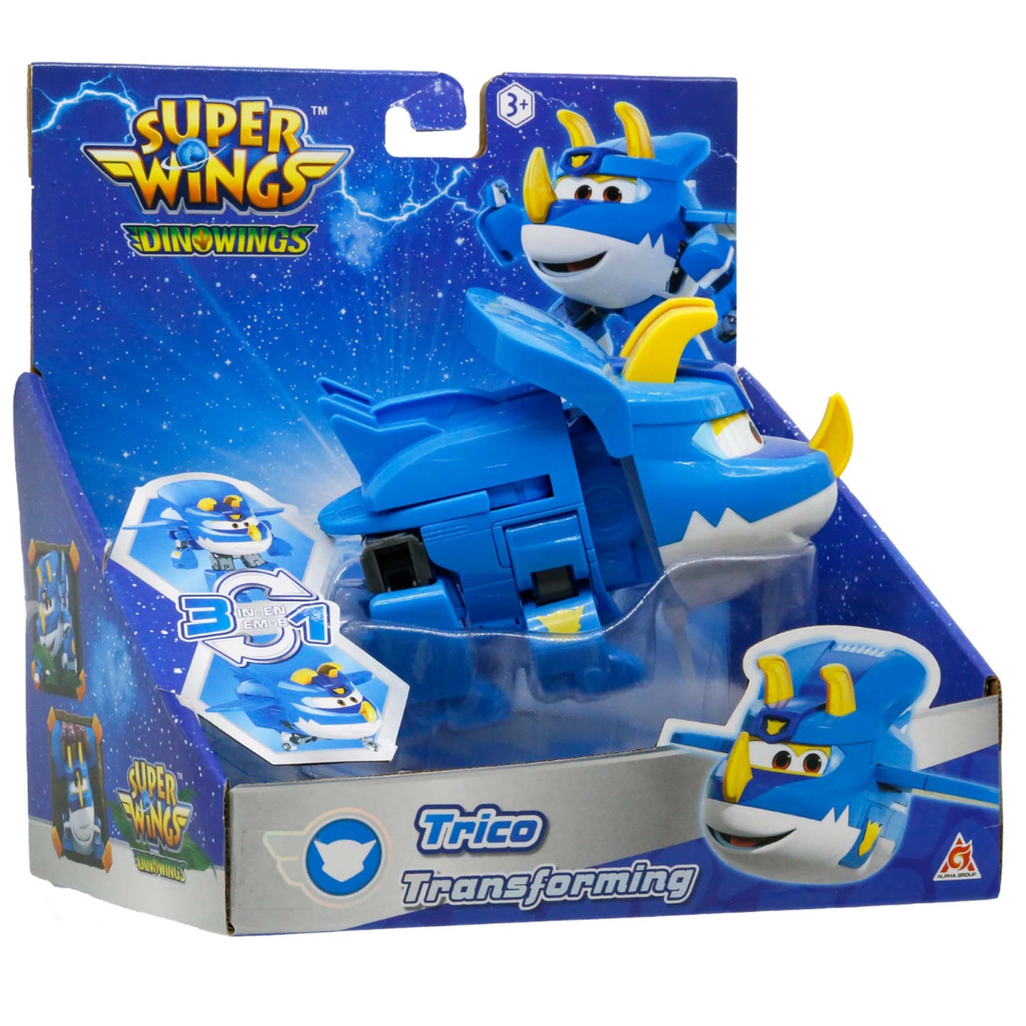 Super Wings 5" Transforming Trico