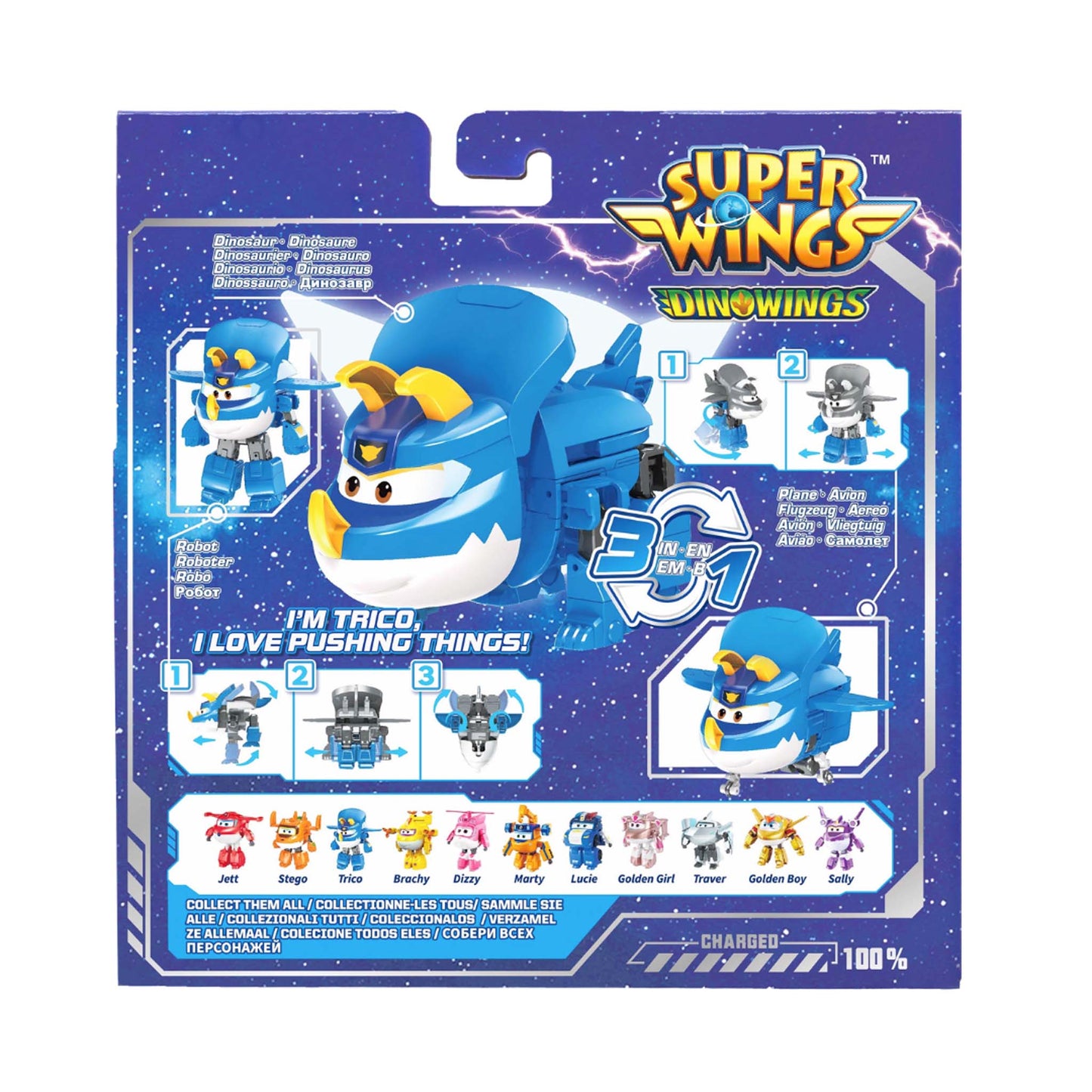 Super Wings 5" Transforming Trico